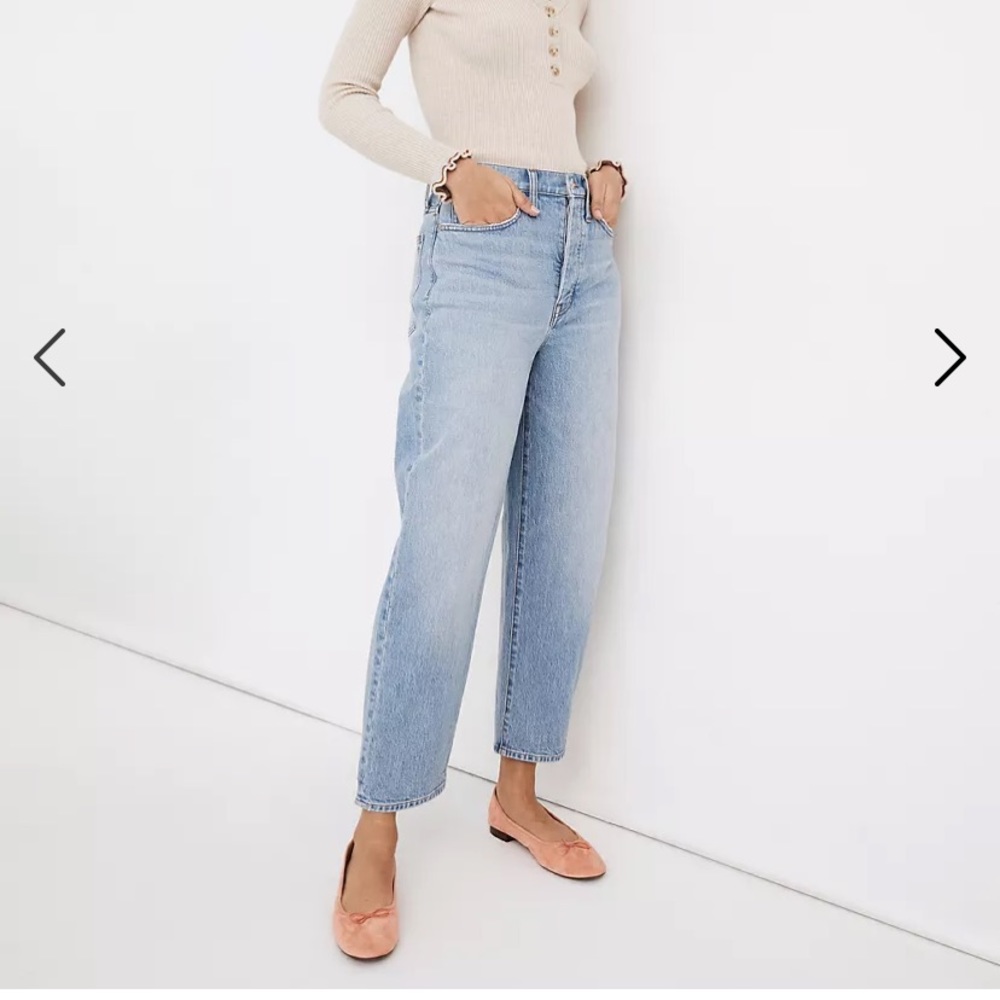 Petite Balloon Jeans Hewes Wash